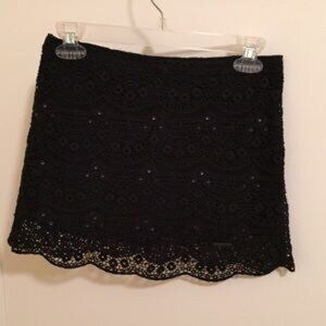 Navy blue mini skirt